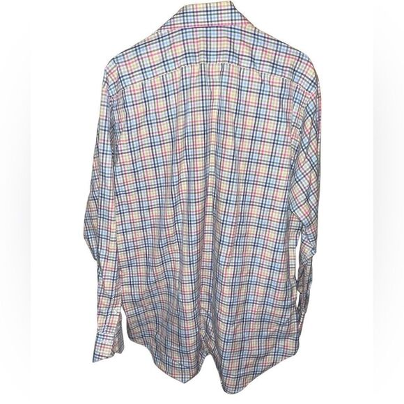 Tailorbyrd 100% cotton long sleeved plaid print men’s button down shirt XXL - Picture 3 of 9